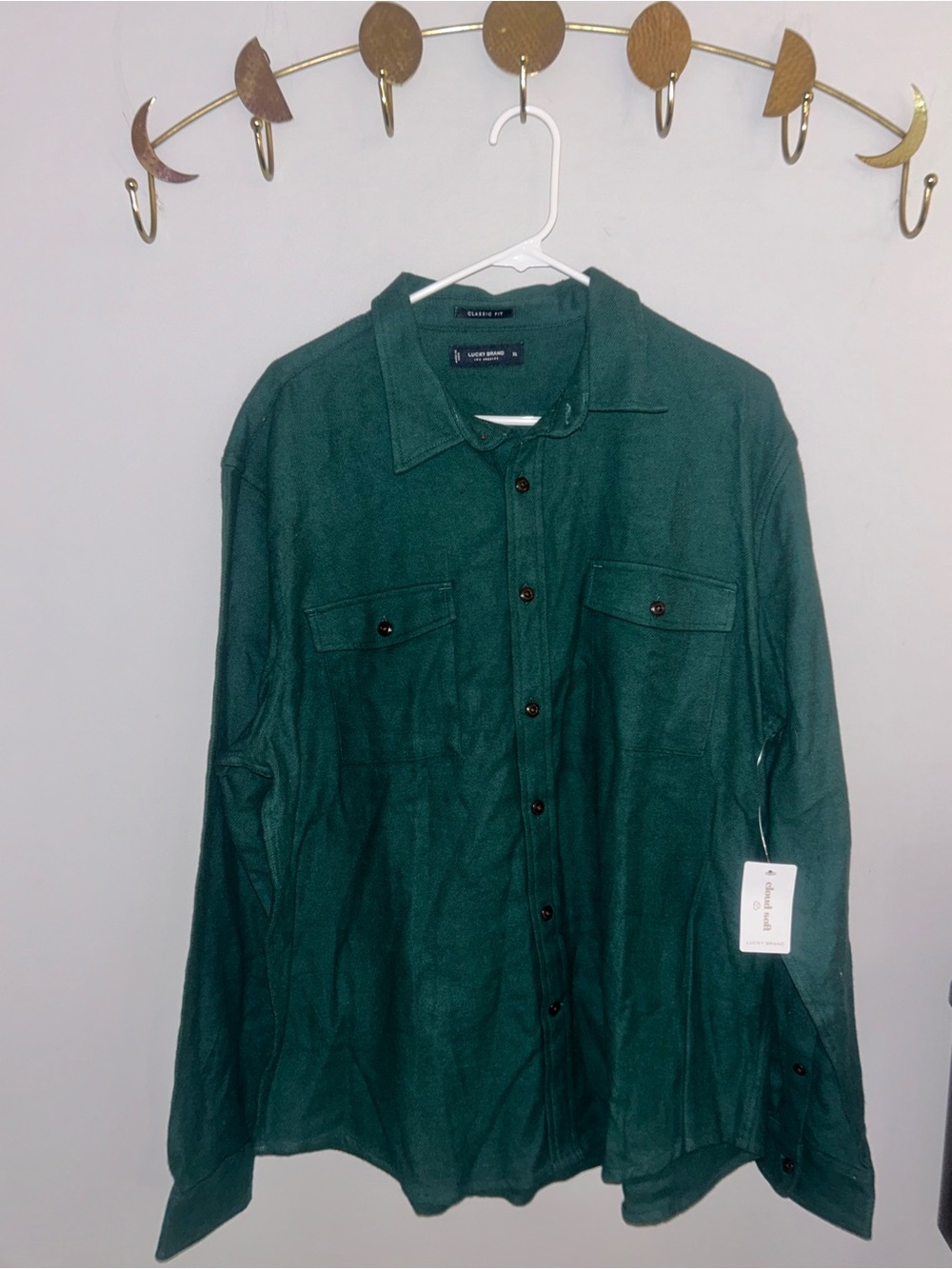 Lucky Brand —Teal Green Button-Up Shirt